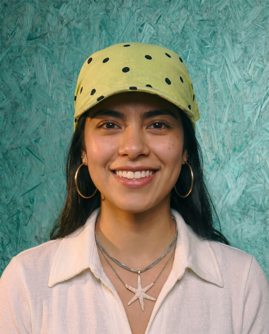 Runaway Cap 2.0 in Yellow Dots