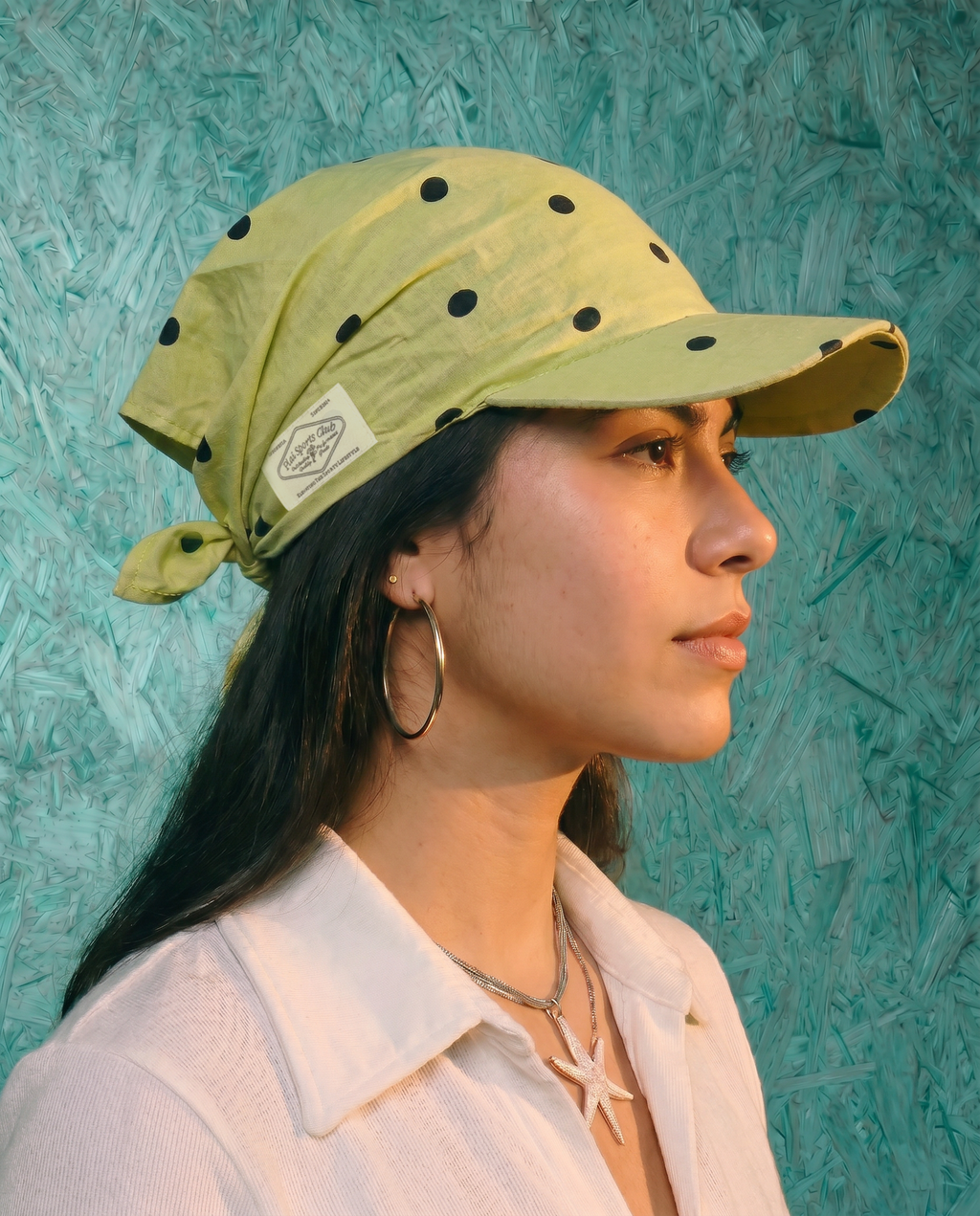 Runaway Cap 2.0 in Yellow Dots